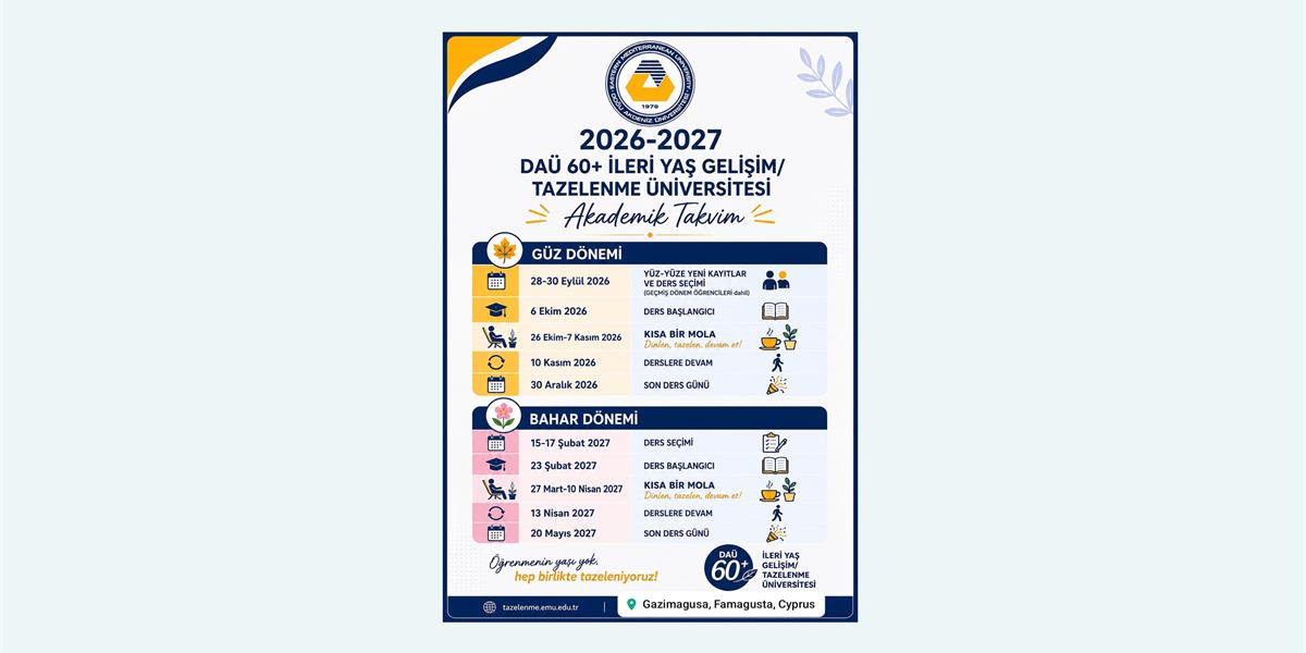 2026-2027 Akademik Takvim